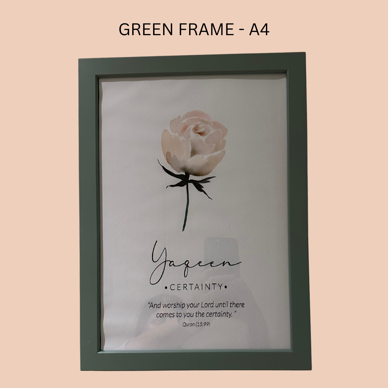 A4 PRINTS GREEN FRAME