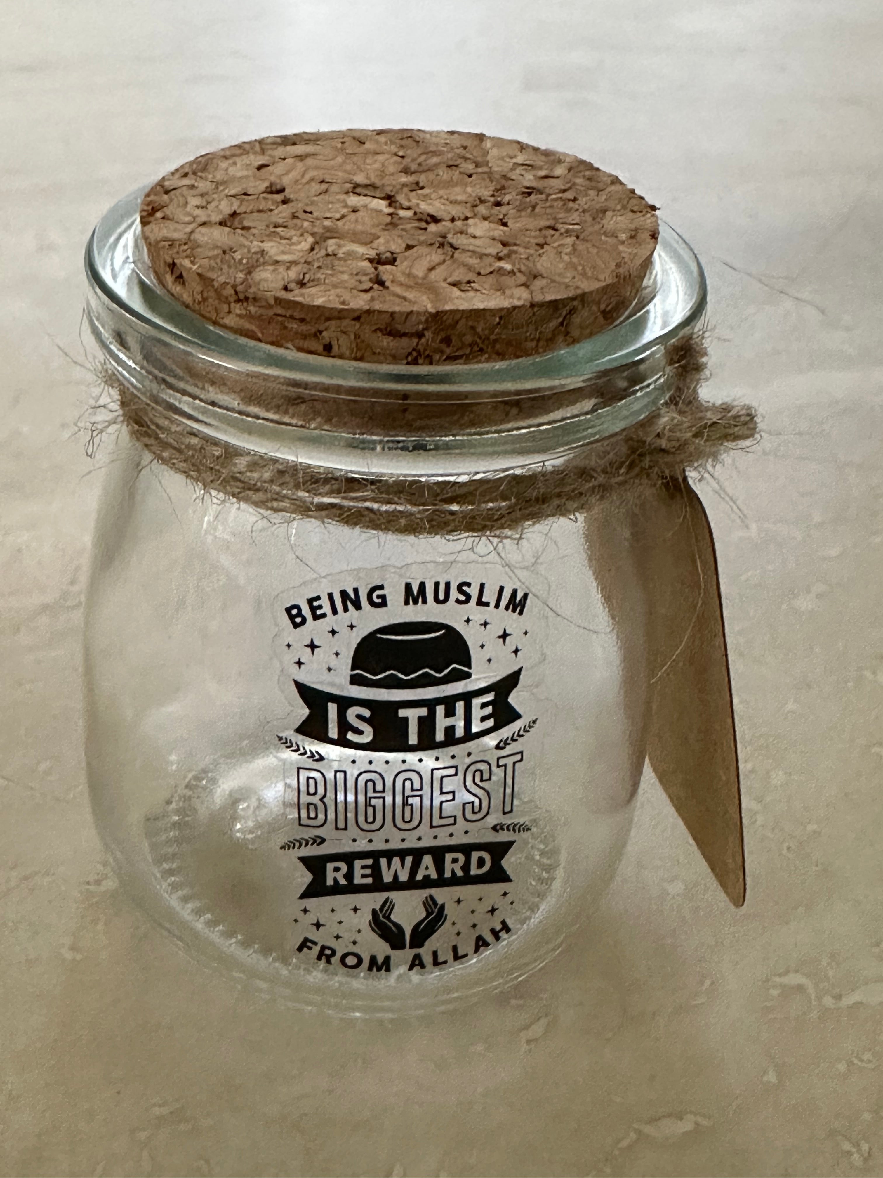 Ramadan Mubarak Glass Gift Jars – Perfect for Dates, Nuts & Chutneys