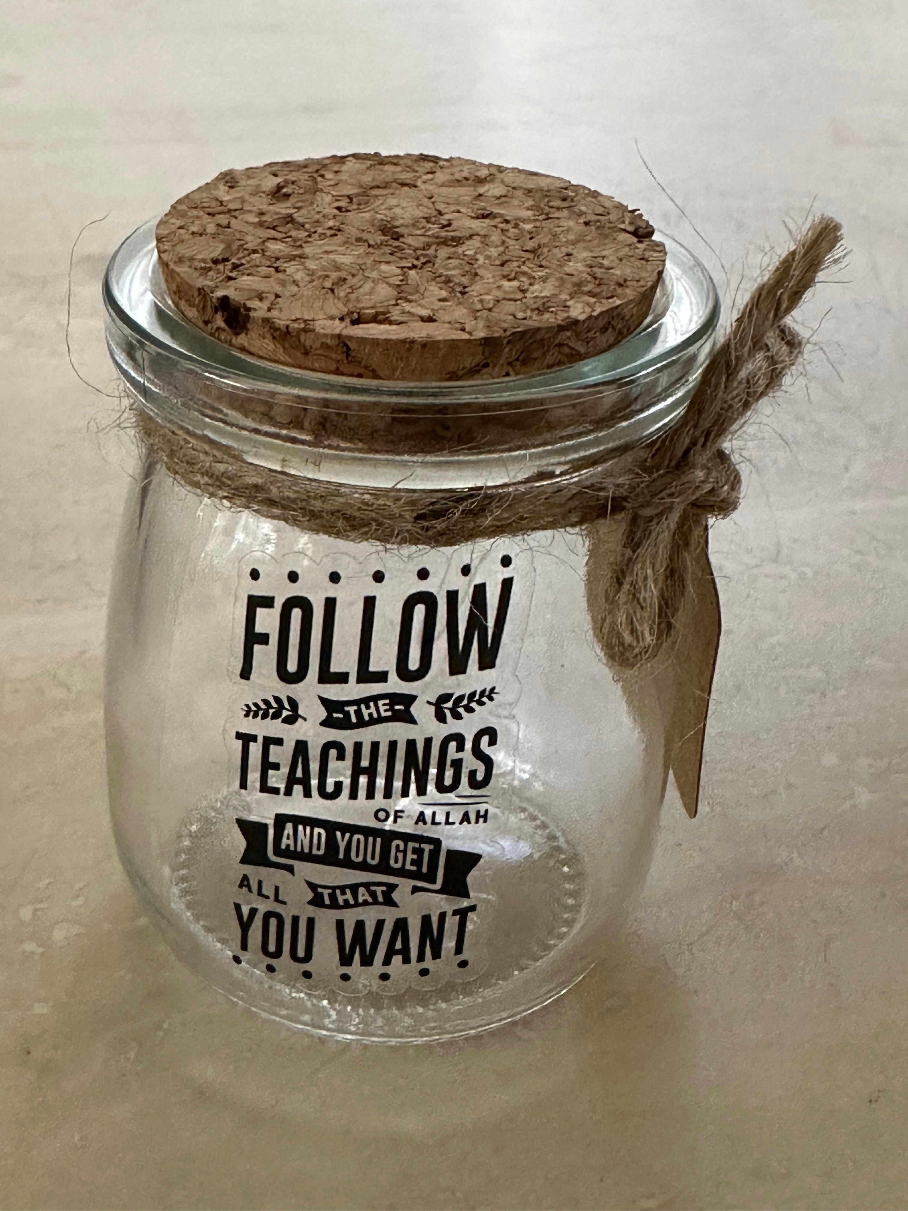 Ramadan Mubarak Glass Gift Jars – Perfect for Dates, Nuts & Chutneys