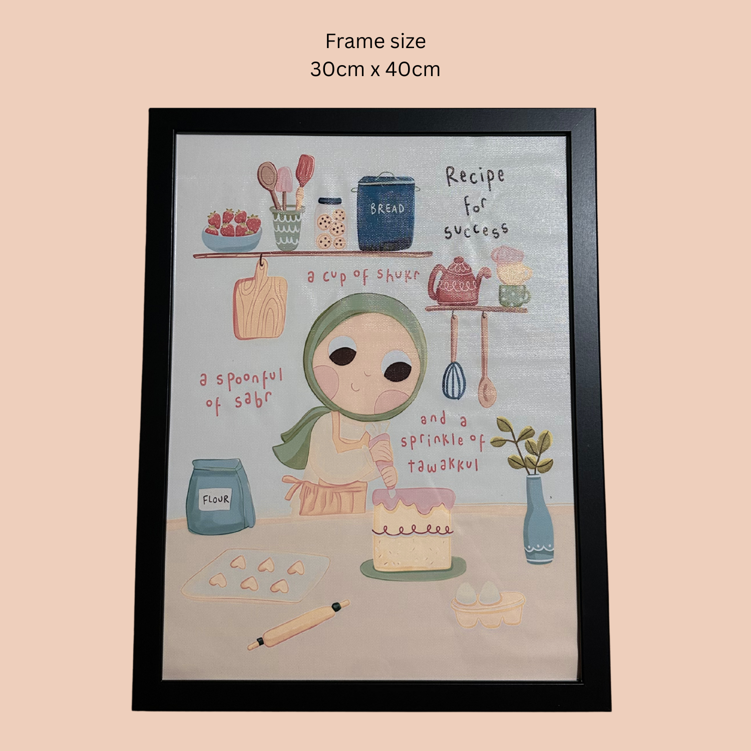 RECIPE FOR SUCCESS 30 x 40 cm CANVAS