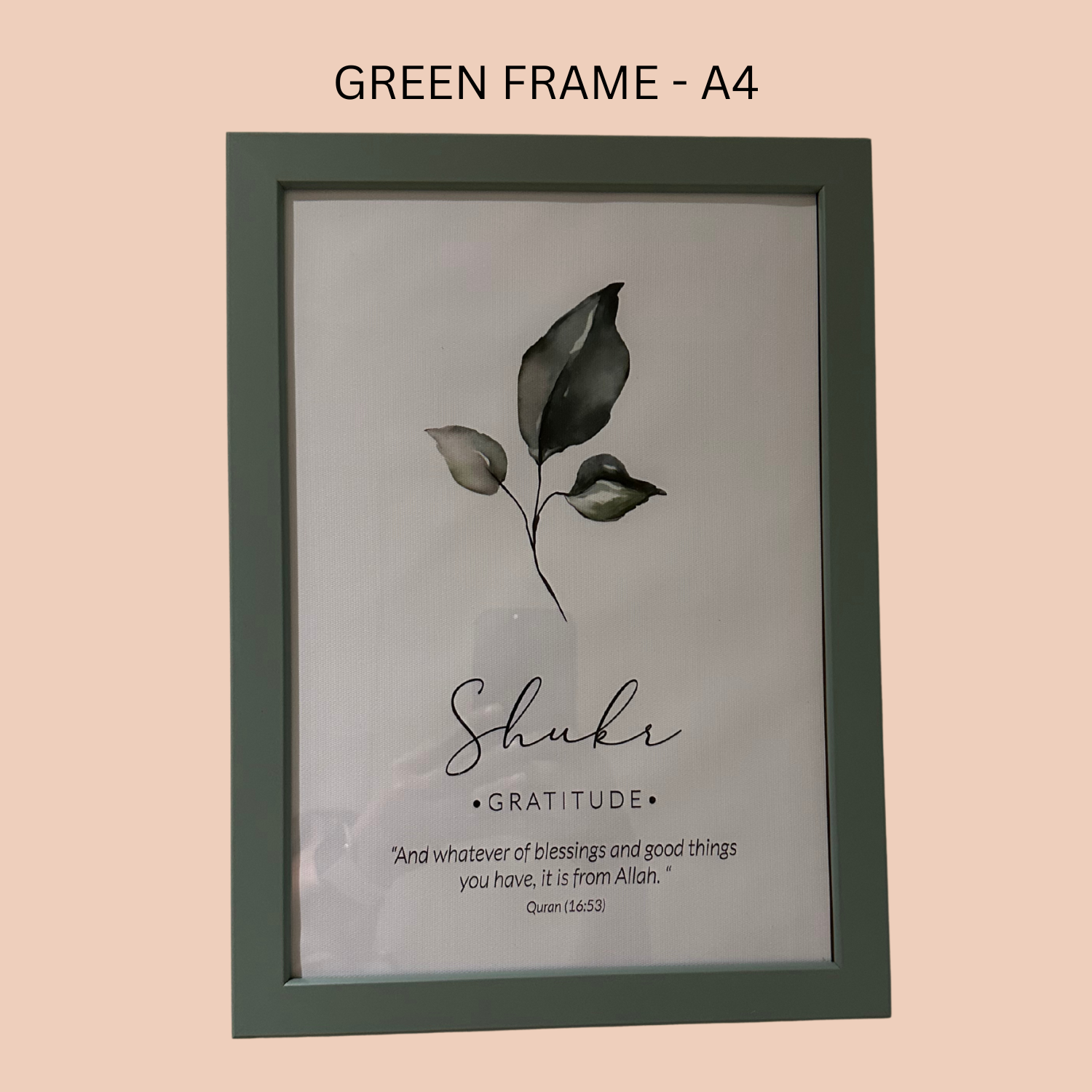 A4 PRINTS GREEN FRAME